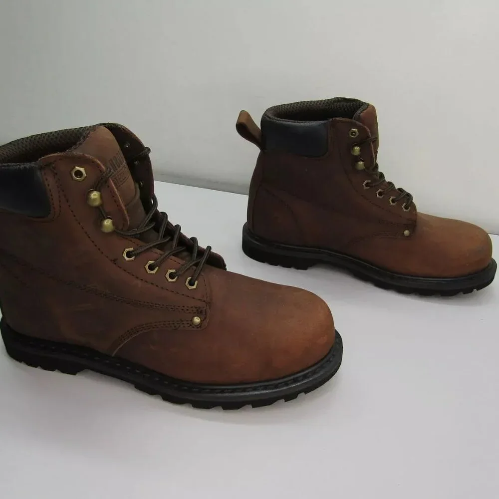 NEW EVERBOOTS Mens Tank Work Boots Steel Toe Lace-Up Padded Durable Size 11M